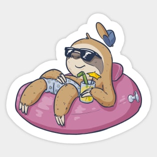 Weekend Sloth (dark) Sticker